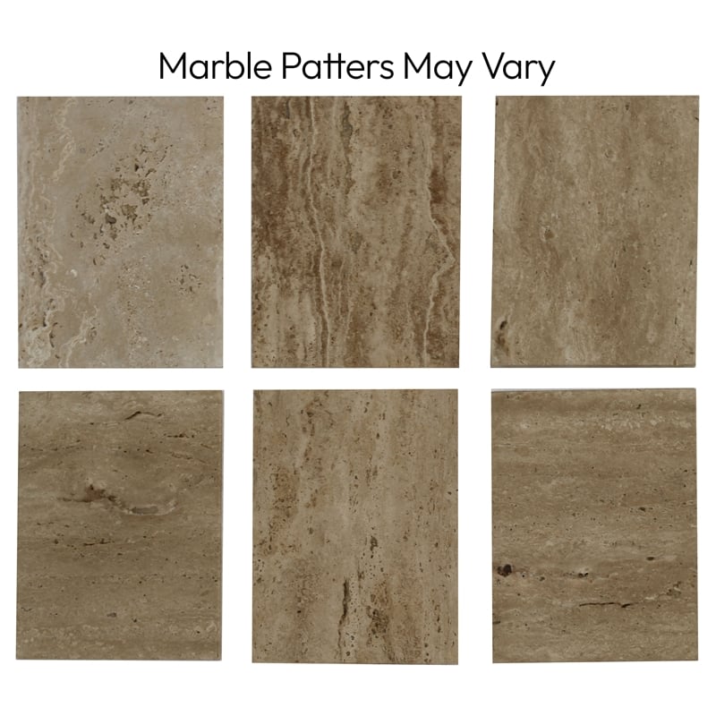 Meridian Furniture Messina Beige Travertine Dining Table