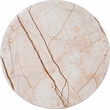 Meridian Furniture Treviso Beige Marble and Mango Wood Coffee Table