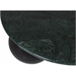Meridian Furniture Treviso Green Marble and Mango Wood Coffee Table