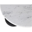 Meridian Furniture Treviso White Marble and Mango Wood Coffee Table