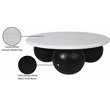 Meridian Furniture Treviso White Marble and Mango Wood Coffee Table
