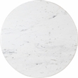 Meridian Furniture Treviso White Marble and Mango Wood Coffee Table