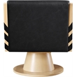 Meridian Furniture Millwin Black Vegan Leather Swivel Accent Chair