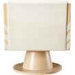 Meridian Furniture Millwin Cream Vegan Leather Swivel Accent Chair