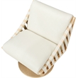 Meridian Furniture Millwin Cream Vegan Leather Swivel Accent Chair