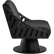 Meridian Furniture Millwin Black Vegan Leather Swivel Accent Chair