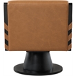 Meridian Furniture Millwin Cognac Vegan Leather Swivel Accent Chair