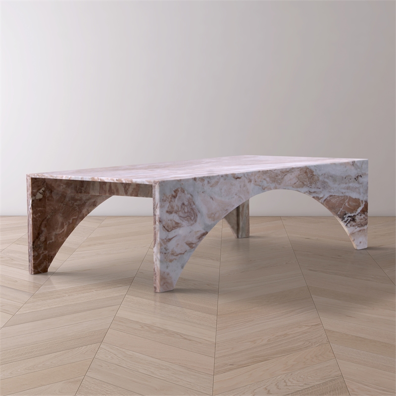 Meridian Furniture Palermo Brown Marble Coffee Table