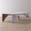 Meridian Furniture Palermo Brown Marble Coffee Table