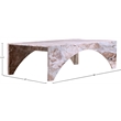 Meridian Furniture Palermo Brown Marble Coffee Table
