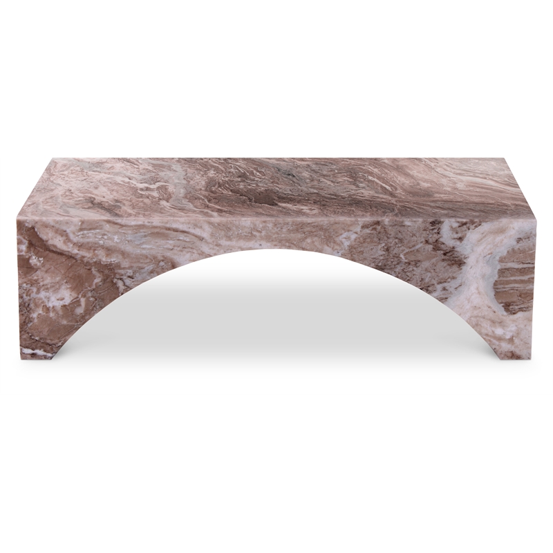 Meridian Furniture Palermo Brown Marble Coffee Table