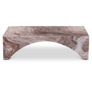 Meridian Furniture Palermo Brown Marble Coffee Table
