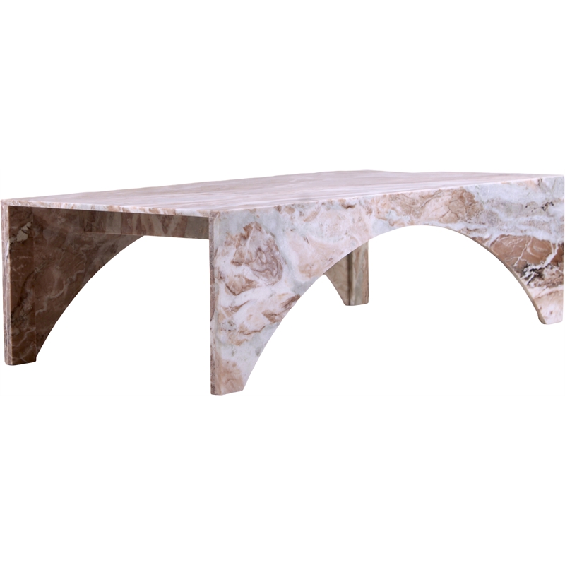 Meridian Furniture Palermo Brown Marble Coffee Table