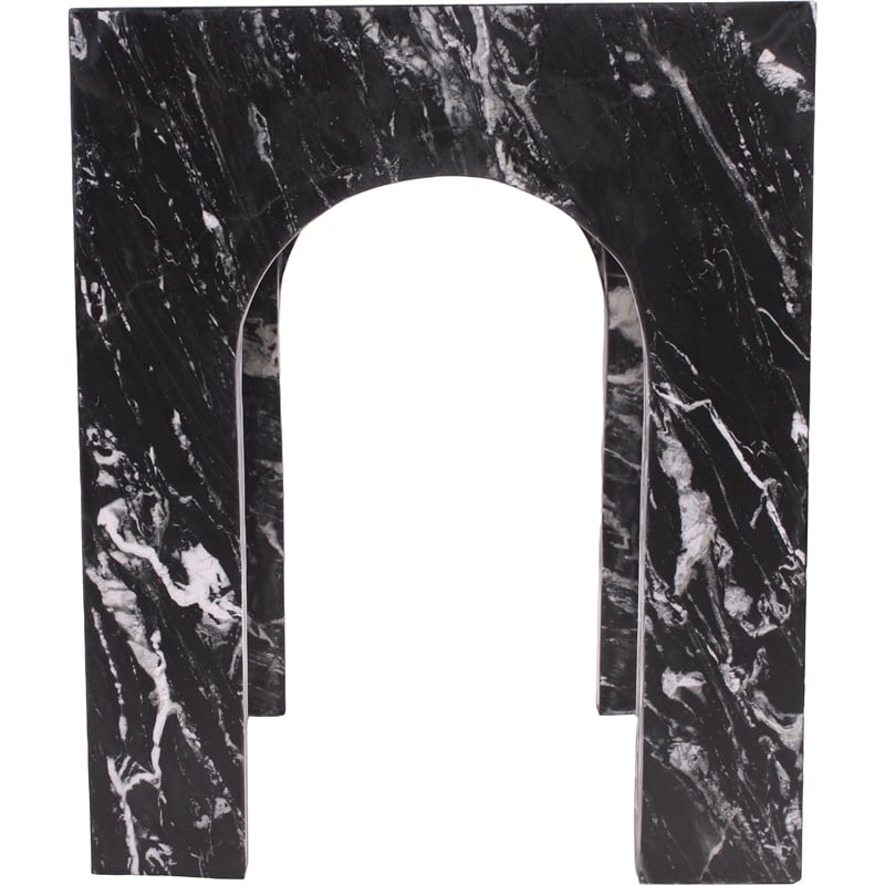 Meridian Furniture Palermo Black Marble End Table