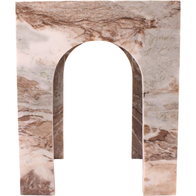 Meridian Furniture Palermo Brown Marble End Table