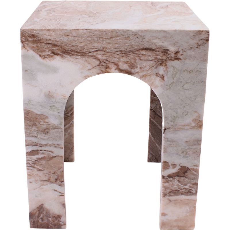 Meridian Furniture Palermo Brown Marble End Table
