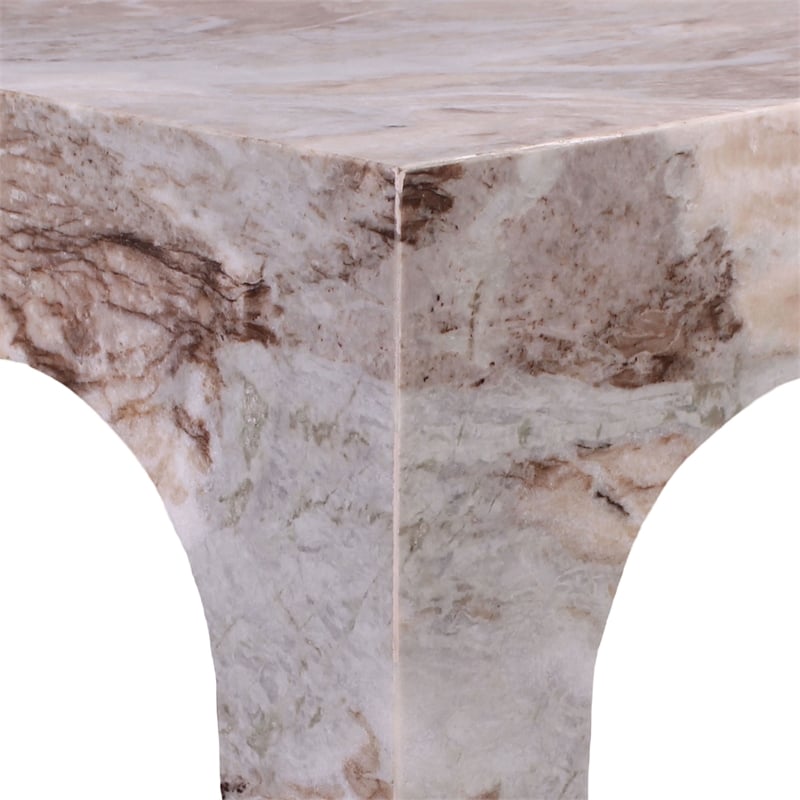 Meridian Furniture Palermo Brown Marble End Table