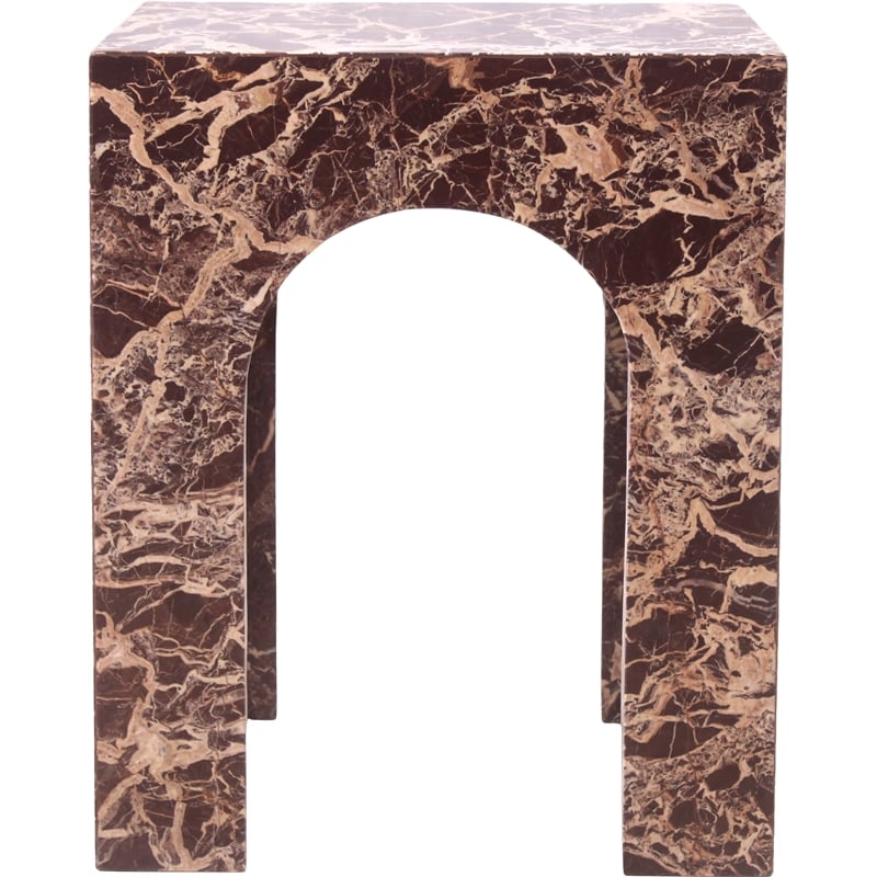 Meridian Furniture Palermo Cherry Marble End Table