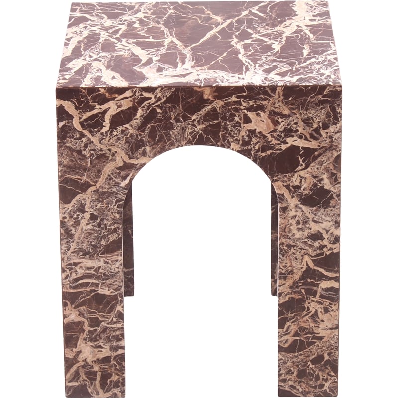 Meridian Furniture Palermo Cherry Marble End Table