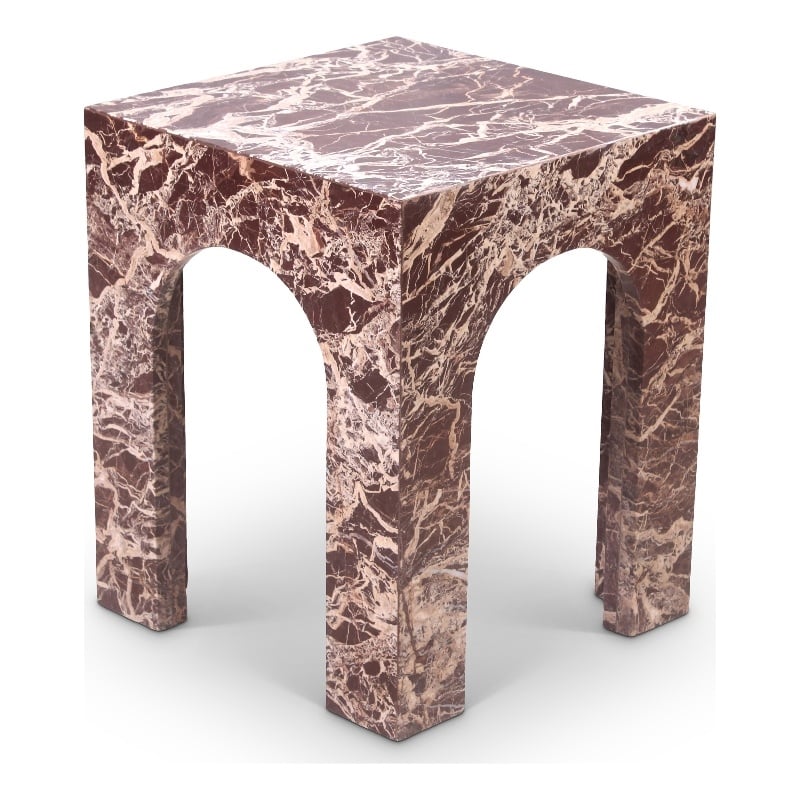 Meridian Furniture Palermo Cherry Marble End Table