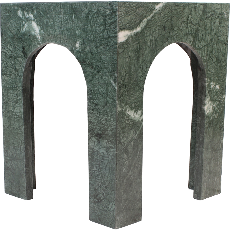 Meridian Furniture Palermo Green Marble End Table