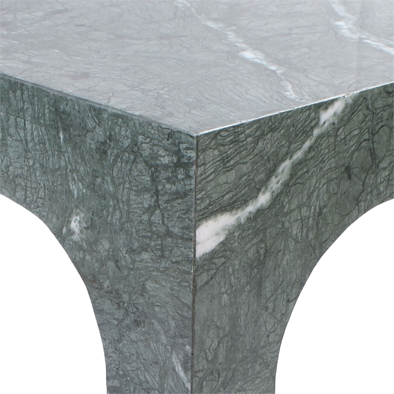 Meridian Furniture Palermo Green Marble End Table