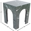 Meridian Furniture Palermo Green Marble End Table