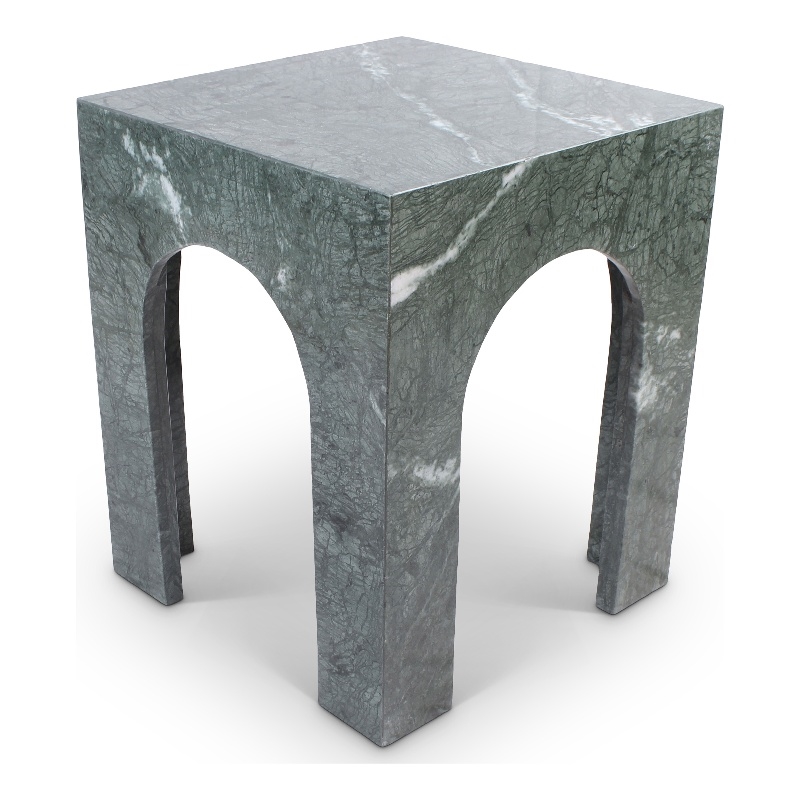 Meridian Furniture Palermo Green Marble End Table