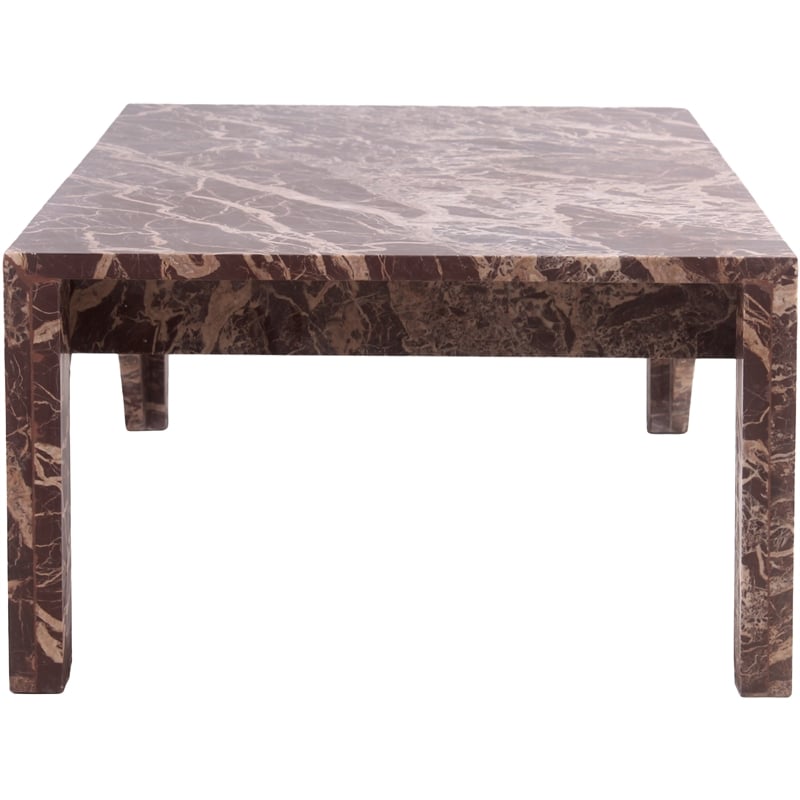 Meridian Furniture Palermo Cherry Marble Coffee Table