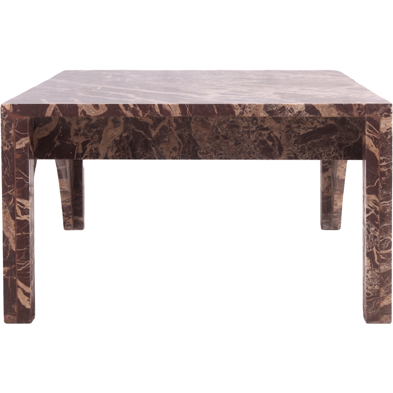 Meridian Furniture Palermo Cherry Marble Coffee Table