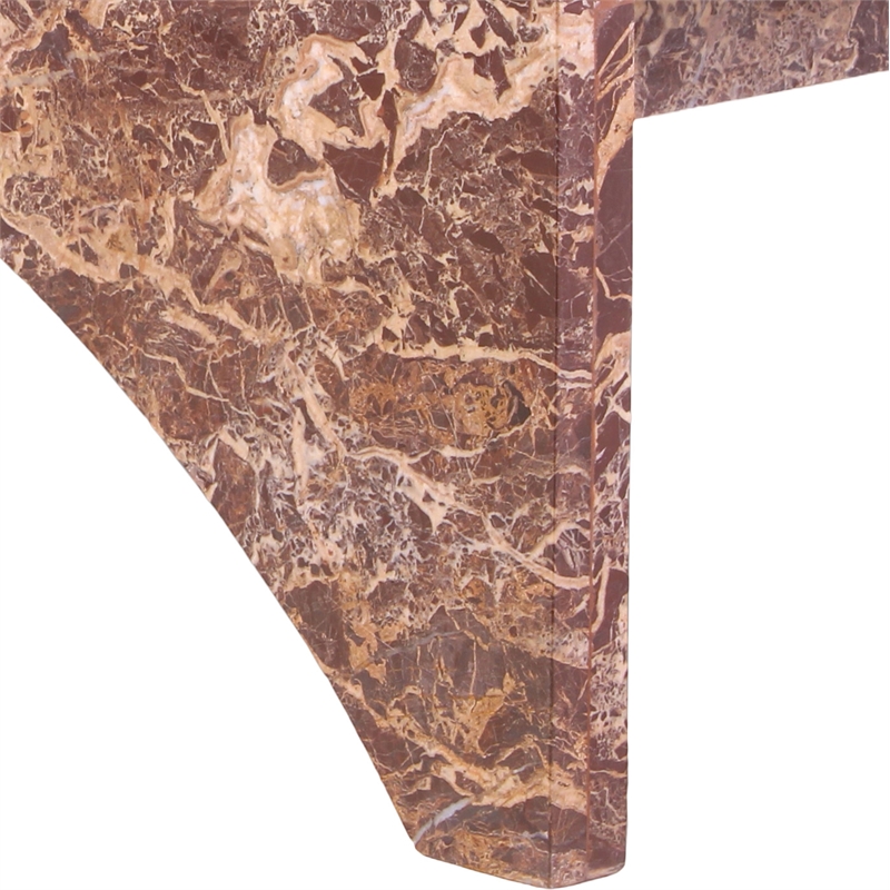 Meridian Furniture Palermo Cherry Marble Coffee Table