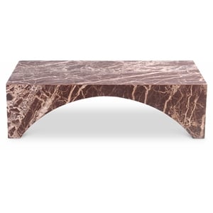 Meridian Furniture Palermo Cherry Marble Coffee Table