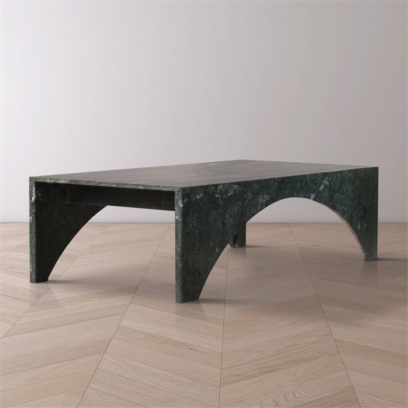 Meridian Furniture Palermo Green Marble Coffee Table