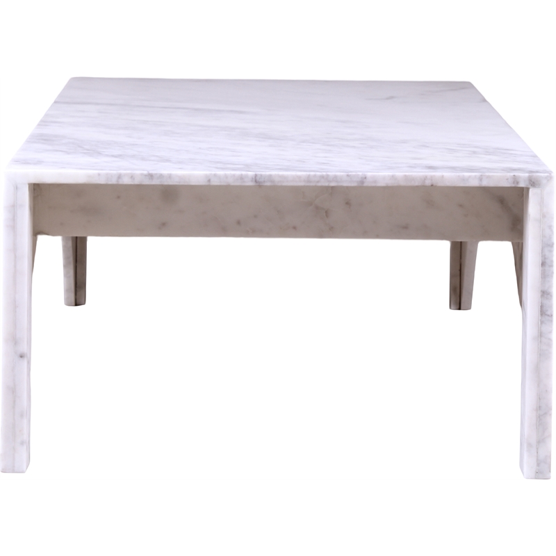 Meridian Furniture Palermo White Marble Coffee Table