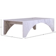 Meridian Furniture Palermo White Marble Coffee Table