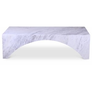 Meridian Furniture Palermo White Marble Coffee Table