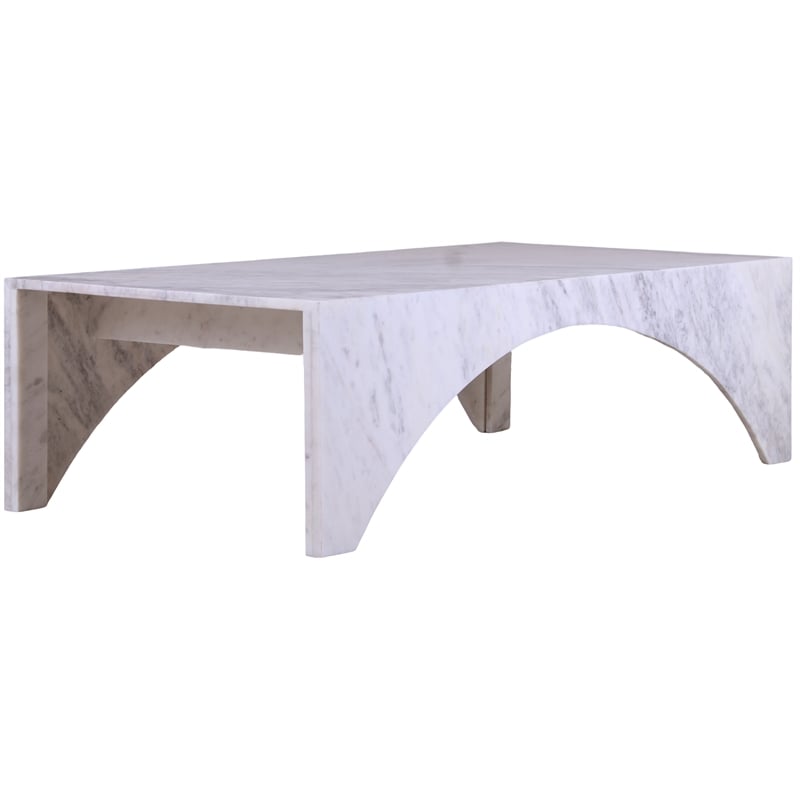 Meridian Furniture Palermo White Marble Coffee Table