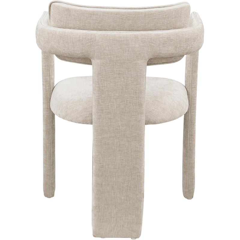 Meridian Furniture Brenda Beige Chenille Fabric Dining Chair (Set of 2)