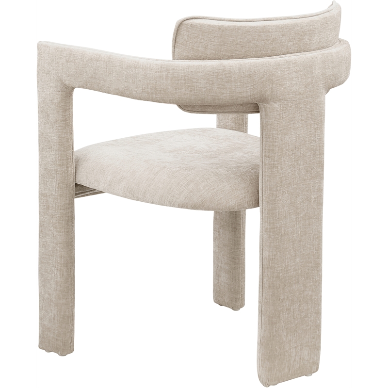Meridian Furniture Brenda Beige Chenille Fabric Dining Chair (Set of 2)