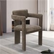Meridian Furniture Brenda Brown Chenille Fabric Dining Chair (Set of 2)