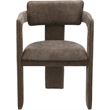 Meridian Furniture Brenda Brown Chenille Fabric Dining Chair (Set of 2)