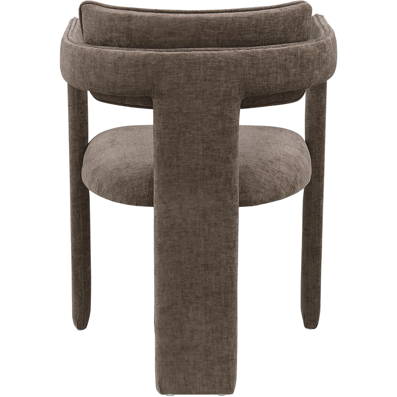 Meridian Furniture Brenda Brown Chenille Fabric Dining Chair (Set of 2)