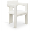 Meridian Furniture Brenda Cream Chenille Fabric Dining Chair (Set of 2)