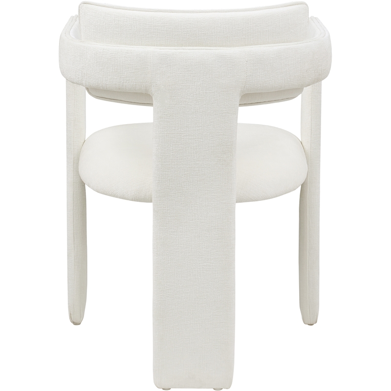 Meridian Furniture Brenda Cream Chenille Fabric Dining Chair (Set of 2)