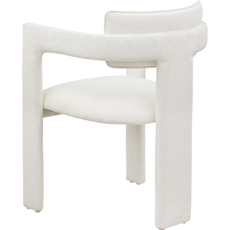 Meridian Furniture Brenda Cream Chenille Fabric Dining Chair (Set of 2)