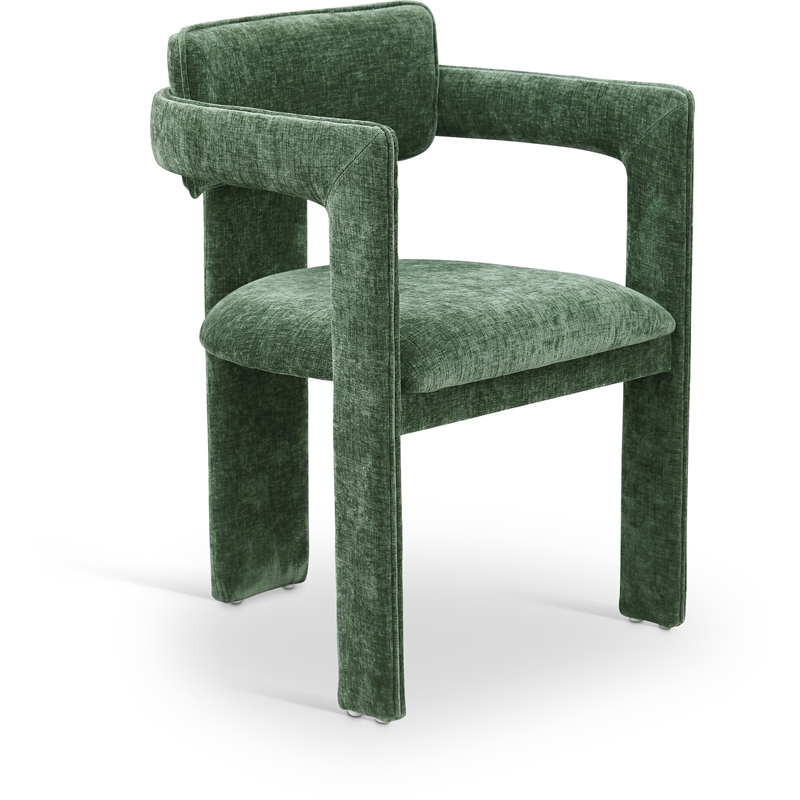 Meridian Furniture Brenda Green Chenille Fabric Dining Chair (Set of 2)