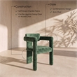 Meridian Furniture Brenda Green Chenille Fabric Dining Chair (Set of 2)