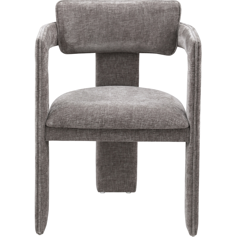 Meridian Furniture Brenda Grey Chenille Fabric Dining Chair (Set of 2)