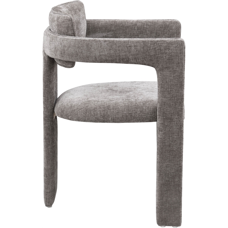 Meridian Furniture Brenda Grey Chenille Fabric Dining Chair (Set of 2)