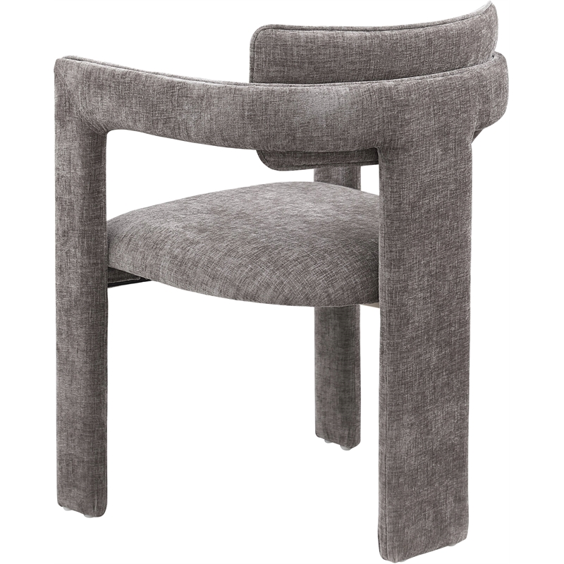 Meridian Furniture Brenda Grey Chenille Fabric Dining Chair (Set of 2)
